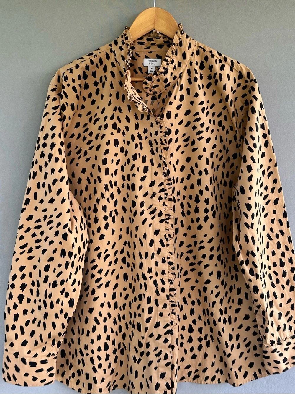 ๐5โfor $45๐ Crown & Ivy top blouse shirt size XXL - Picture 3 of 8